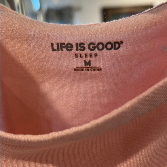 Life is Good Pink T-Shirt - Picture 5 of 6